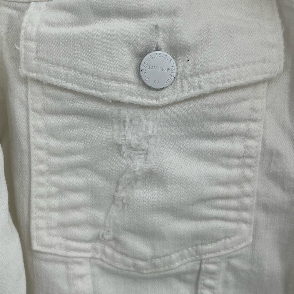 Current/Elliott Cream Jean Jacket - Picture 2 of 11